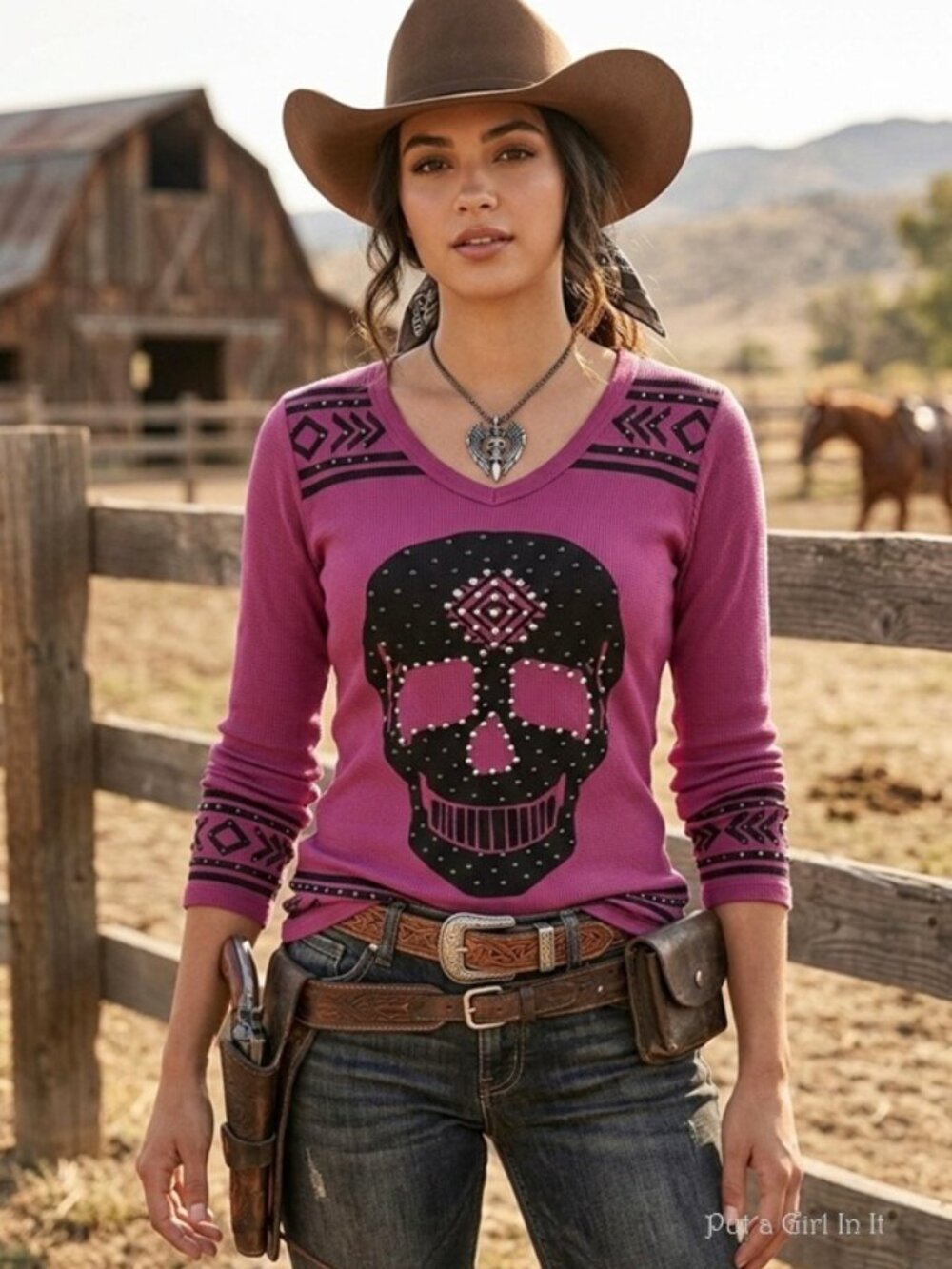 Vocal Apparel Womens crystal embellished pink black sugar skull shirt s m l xl - Picture 5 of 5